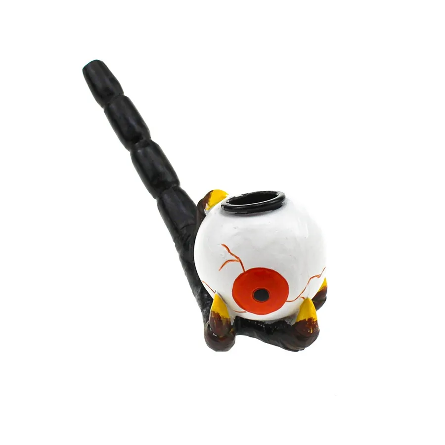 DHL Creative Small Portable Multicolor Cartoon Resin Pipe Chimney Filter Hand Smoking Holder Tobacco Cigarette Unique Pipes