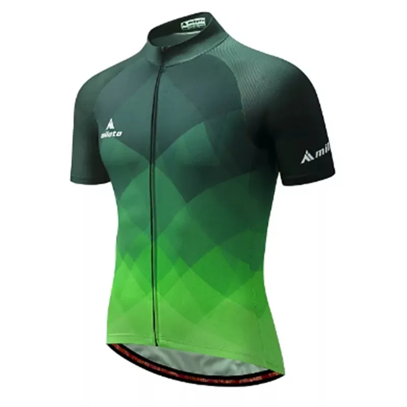 2024 Licht Blau Sommer Pro Radfahren Jersey Atmungsaktive Team Racing Sport Fahrrad Shirt Herren Kurze Fahrrad Kleidung J1