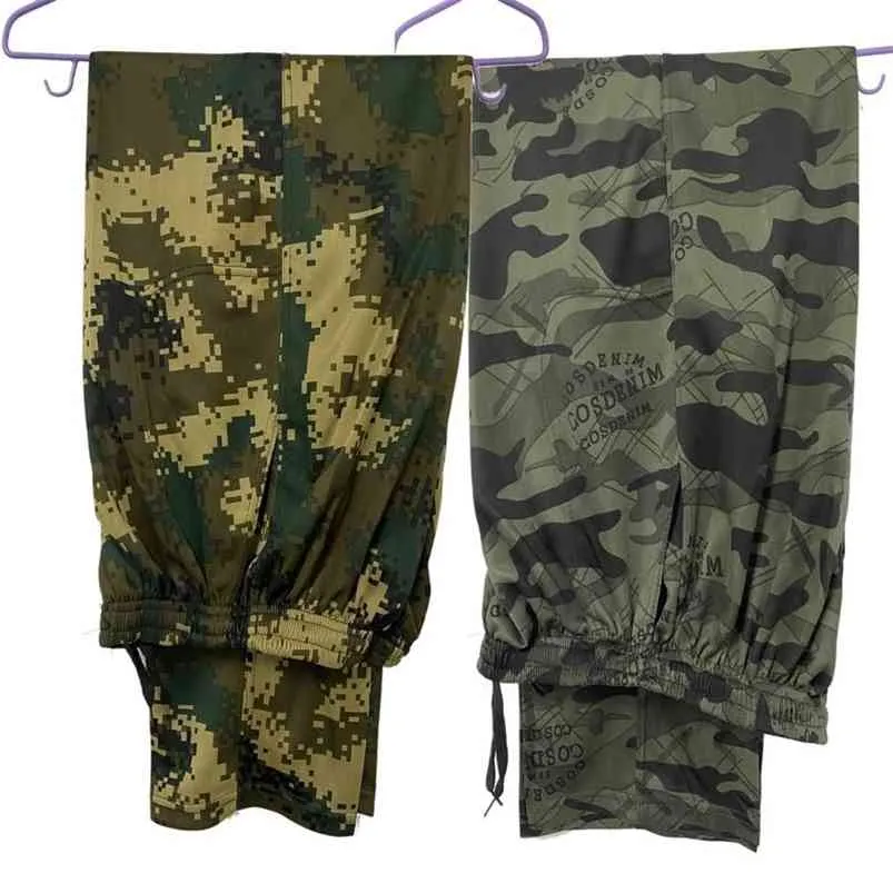 迷彩の軍事ジョガーパンツ男性ファッションS夏のカジュアルストレート快適なズボン迷彩の基本家210715