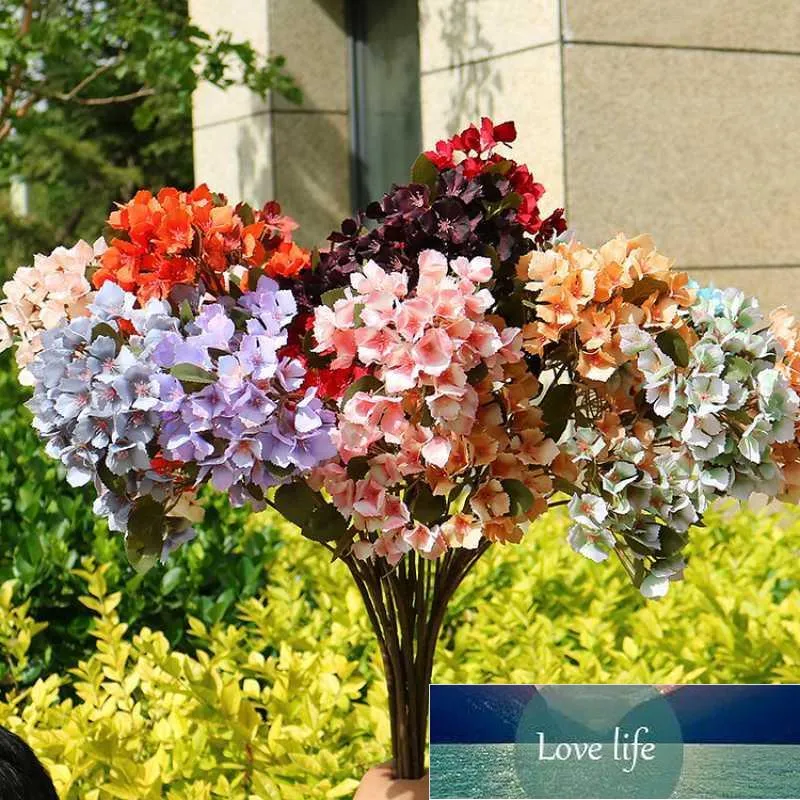 Decorative Flowers & Wreaths 3 Forks Epiphany Artificial Flower Home Wedding Party Decoration Road Guide Plant Diy Arrangement Material