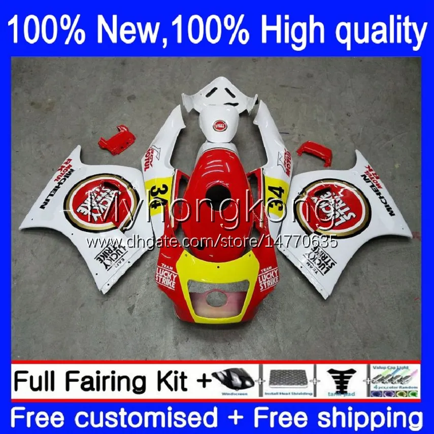 Fairings Kit för SUZUKI 250CC RGV250 SAPC VJ22 RGVT250 88-98 Bodys 32NO.0 RGVT-250 RGV-250 VJ23 94 95 96 97 98 RGVT RGV 250 1994 1995 1996 1997 1998 Kroppsarbete Lucky White