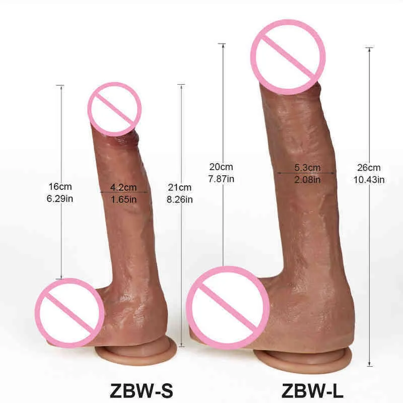 NXY Dildo's 10.43 inch levensechte dildo, flexibele G-spot dildo met krachtige zuignap, penis, seksspeeltje, gebogen schacht en bal1210