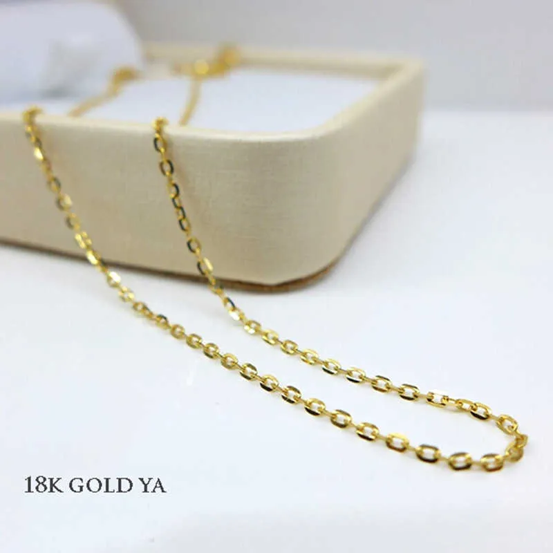 HOT CHEAP NICE QUALITY 45cm 18K Yellow Gold Necklace Chain AU750
