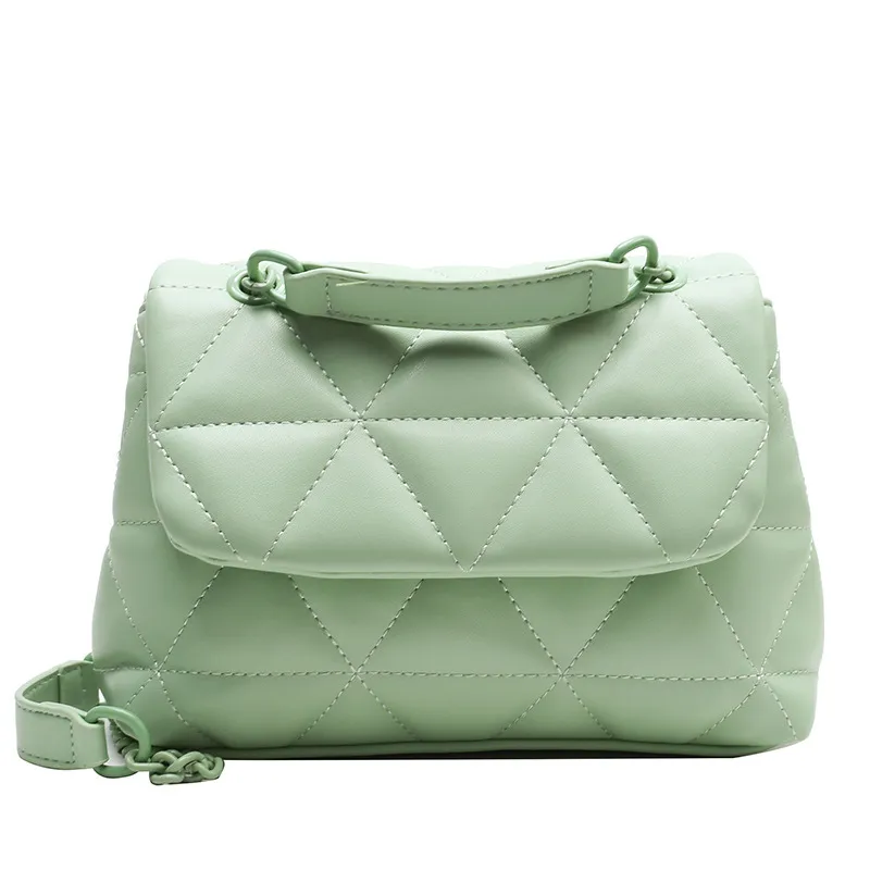 Online celebrity designer bags 2021 new style fashionable one-shoulder Cross Rhombus Square bag popular chain messenger bags shoulder bag