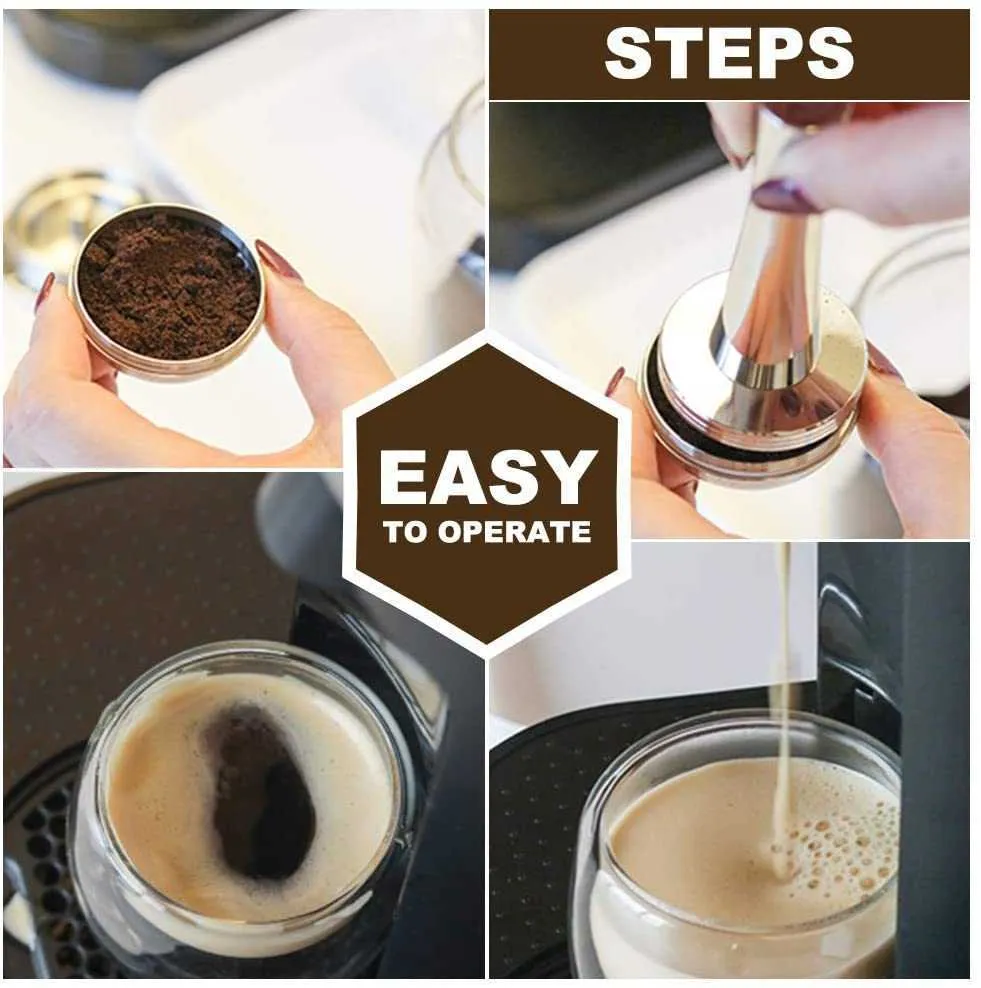 Tapas reutilizables de cápsulas de café para cápsulas Nespresso Vertuoline  originales, tapas de silicona de grado alimenticio para cápsulas Nespresso