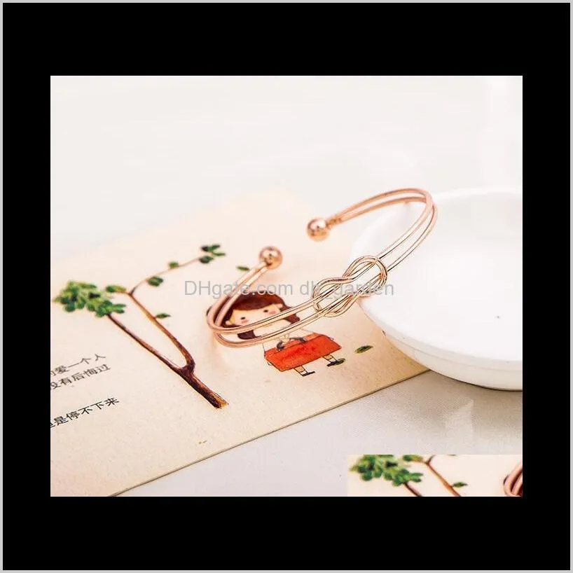 new arrival cross cuff bangle simple beads charm bracelet rose gold silver plated open cuff bangles gift for women