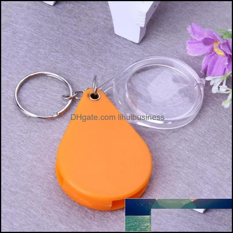1PC Portable Mini Pocket Jewelry Magnifier Magnifying Glass Loupe Travel Camping Magnifier Supplies