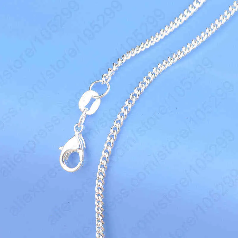 Jewelry Sample Order 20Pcs Mix 20 Styles 18 Genuine 925 Sterling Silver Link Necklace Set Chains Lobster Clasps 925 Tag 2111217q