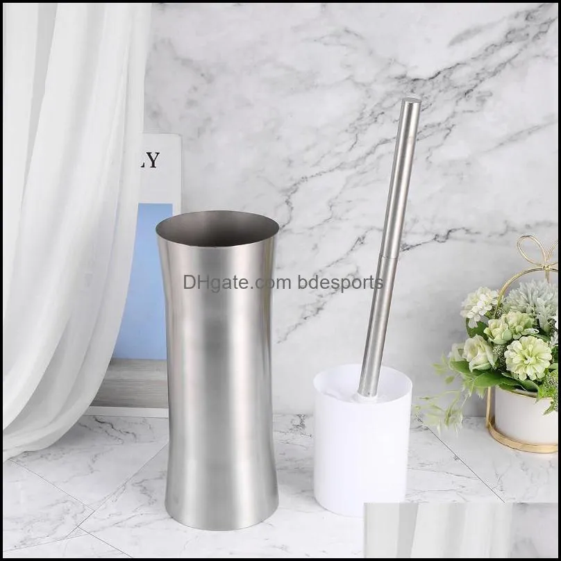 Bath Accessory Set 1PC Closet Bowl Brush Bathroom Toilet Dead Corner Stainless Steel Household Supply