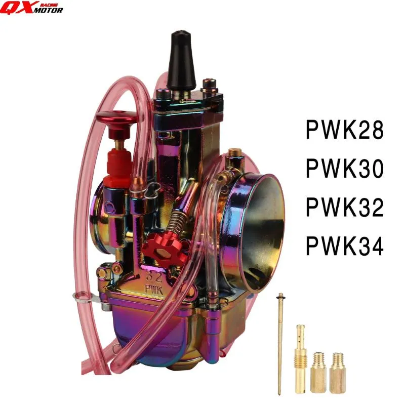 Motorcycle Fuel System Multicolor Carburetor 28 30 32 34mm Power Jet