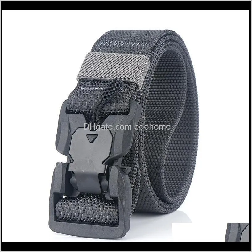 nylon magnetic buckle tactical belt deduction outside the tactical nylon belt outdoor training belt sport