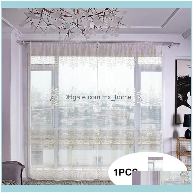 Curtain & Drapes Trees Sheer Tulle Window Treatment Voile Drape Valance Fabric Bedroom In The Kitchen Curtains