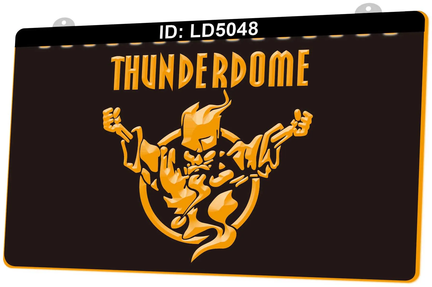 LD5048 Thunderdome Music Festival Gravure 3D Signe lumineux LED Vente en gros au détail