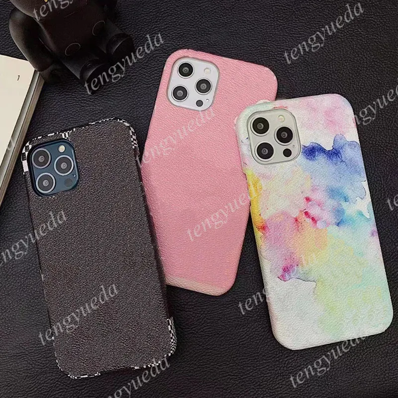 Newest Top Fashion Designer Phone Cases for iphone 15 15pro 14 14pro 13 13pro 12 11 pro max XS XR Xsma 7 8plus Painted Leather Metal Letters Cellphone Case