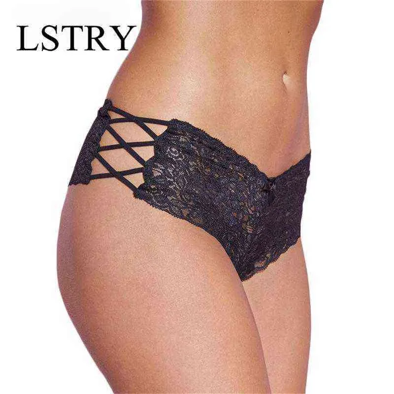 NXY Sexy Lingerie Kanten Ondergoed Vrouwen Moda Artı Boyutu Dames Thongs eng Dizeleri LSTRY Bantjes Hollow G-string Slipje Imitatie Lingerie1217