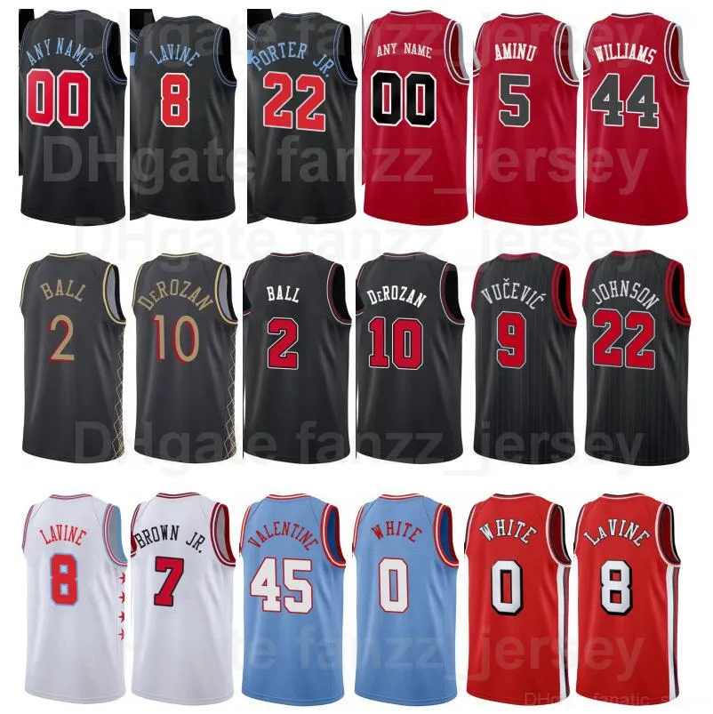 Mężczyźni Kobieta Kids Screen Drukuj Brian Scalabrine Jersey 24 Koszykówka Steve Kerrr 25 Toni Kukoc 7 Tony Snell 20 John Paxson 5 Demar Derozan 10 Zach Lavine 8 Lonzo Ball 2