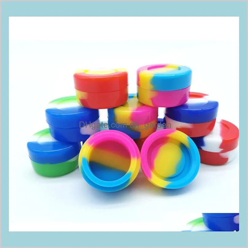 5ML Round Silicone Container Jars Dabs