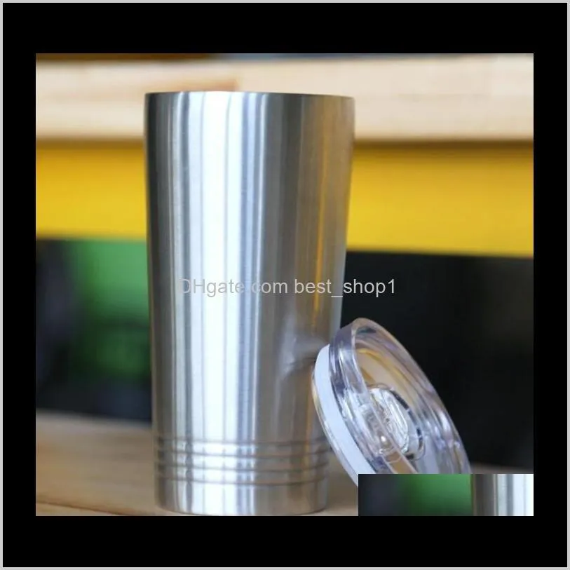 16oz skinny tumbler stainless steel tumblers cups with lids vacuum straight cup coffee mugs water bottle in stock dhc280