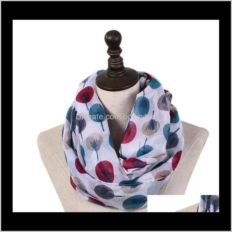2020 new fashion women shawls tree printing long soft wrap scarf vintage lady infinity neck large scarf shawl chiffon stole scarves