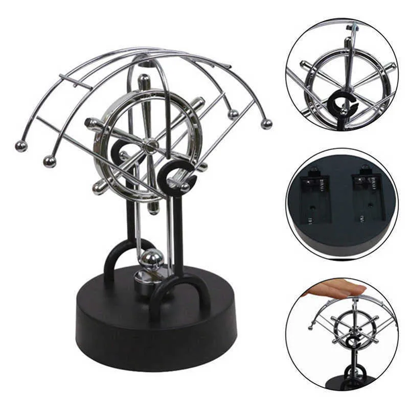 Newton PendulumPermanent Ball Figurine Miniatures Steel Balance Ball Home Decoration Child Physics Science Education Ornament (2)