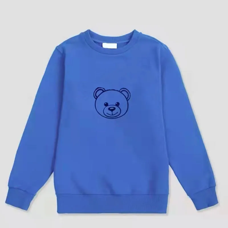 Детский свитер с капюшоном, футболки, футболки, топ с надписью Bear, милая повседневная футболка, одежда для мальчиков и подростков, осенняя одежда с длинными рукавами для девочек, многоцветные топы, детская одежда с короткими рукавами