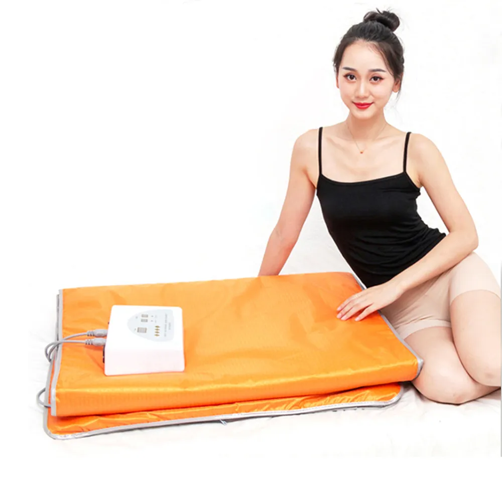 Personal Far Infrared Sauna Blanket For Weight Loss Body Shaper Muscle Toning Spa Blanket Detox Therapy Portable Sauna Slimming Machine