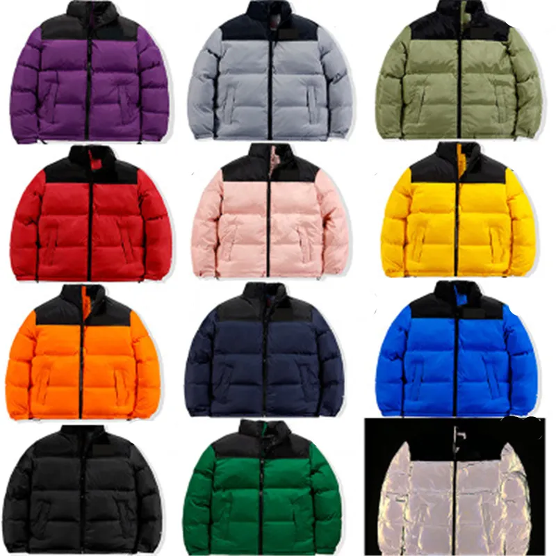 Mens Down Padded Jassen Mode Trend Winter Lange Mouw Rits Down Jassen Designer Mannelijke Warm North Dikke Overjas Couples Windbreaker