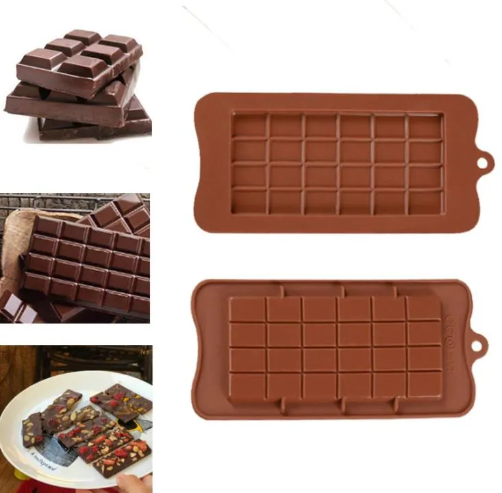 Cavity Break-Apart Chocolate Mould Tray Non-Stick Silicone Protein and Energy Bar Candy Molds Food Grade SN2841