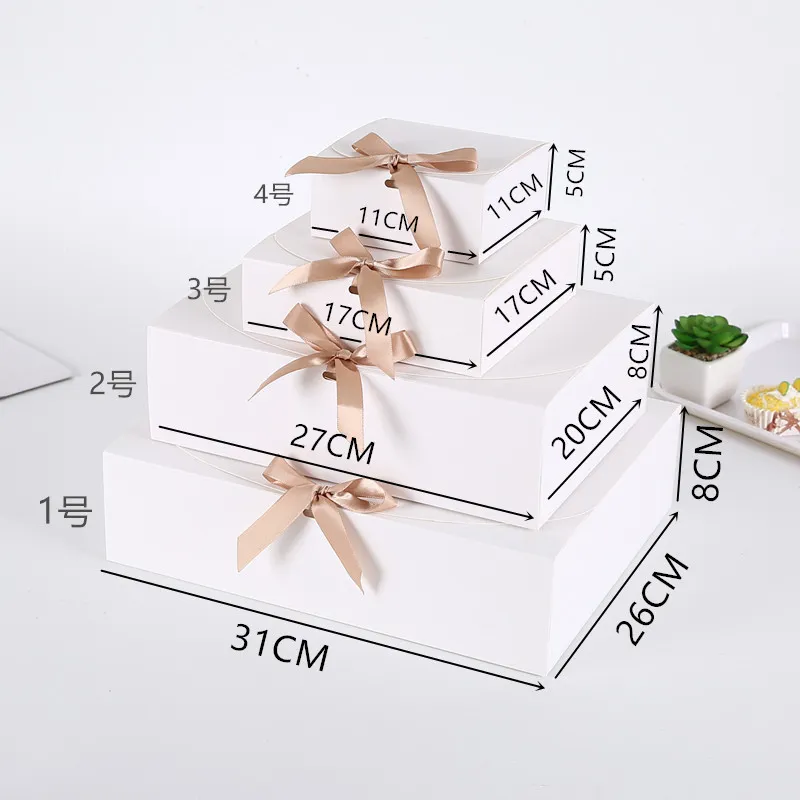 Gift Paper Wholesale: White Kraft Paper Gift Boxes Creative DIY Candy ...