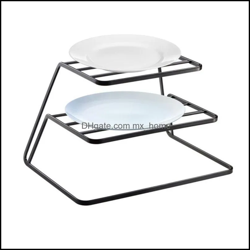 2021 Home Garden New Storage Holders Racks 3-Tier Kitchen Dish Storage Rack Tableware Drying Tray Stand Holder Organizer