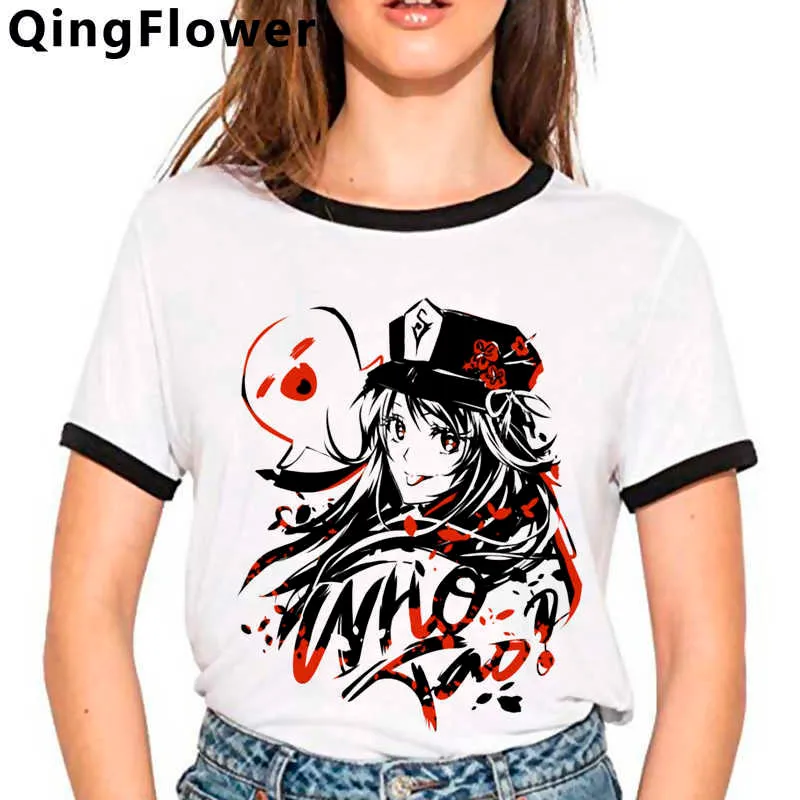 Jeu chaud Genshin Impact T-shirt Hommes Kawaii Egirl Dessin animé Graphique Tee Mignon Anime Tshirt Drôle Keqing Esthétique Unisexe Tshirt Mâle Y0901