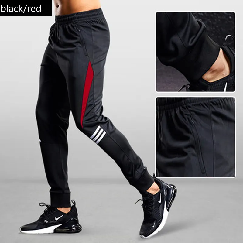 Sporthose Herren Laufhose mit Reißverschlusstaschen Training und Jogging Fitnesshose Sportbekleidung für Herren