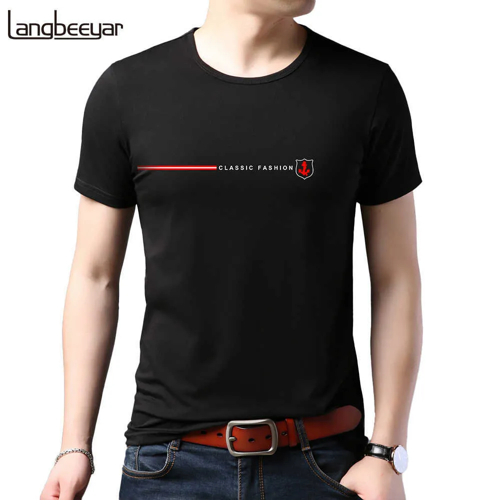 Summer Brand Tops Plain 95% Cotton 5% Spandex t Shirt For Men Short Sleeve Casual Fashion Clothes 210629