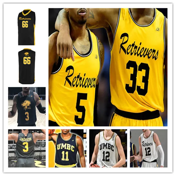 Umbc Retrievers College Basketball Jerseys Customizable with Player Names and Numbers