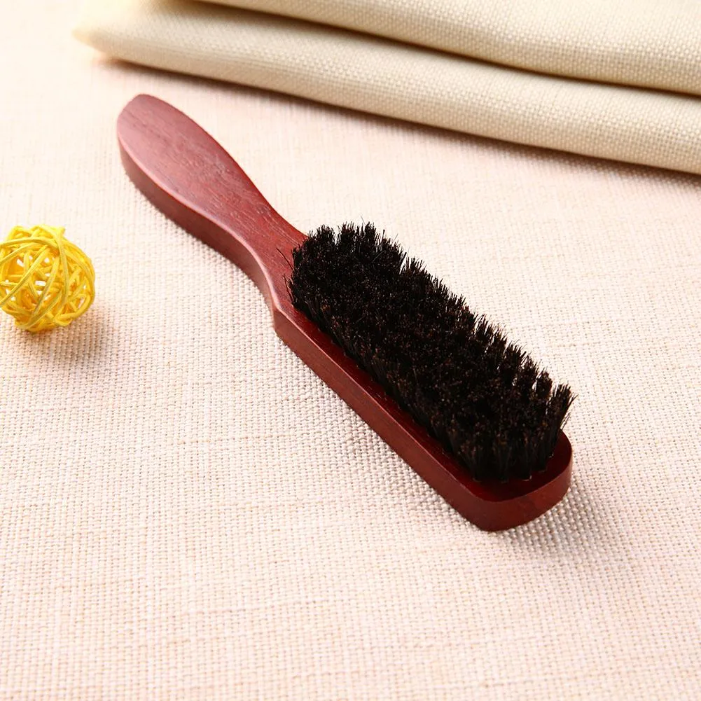 Premium Wooden Japanese Hair Brush Set With Hard Boar Bristles For
