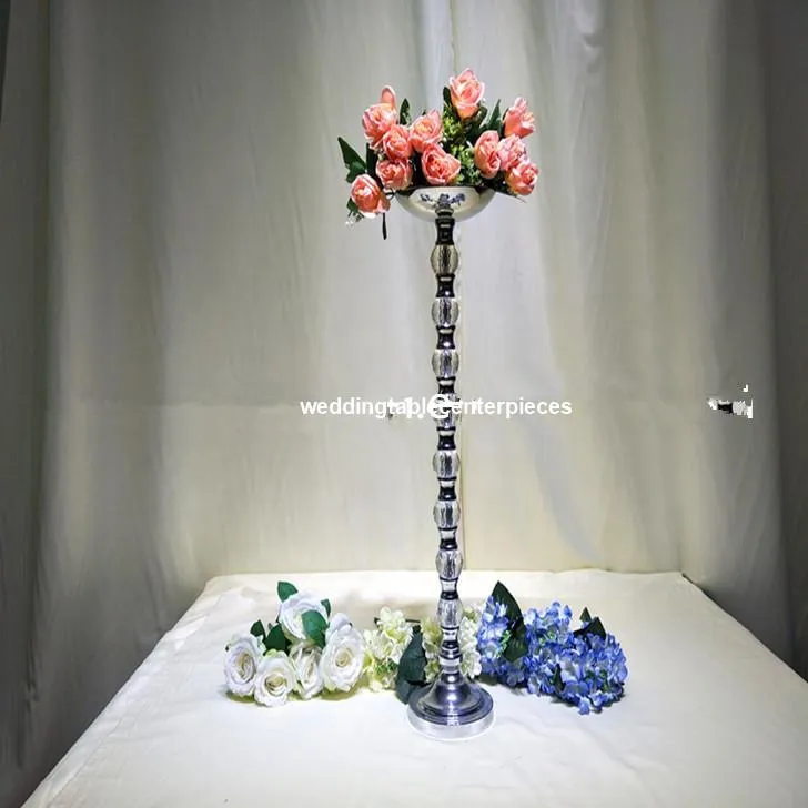 パーティーの装飾の高い透明な装飾的な10ピースの花の配置の澄んだアクリルの花の立場