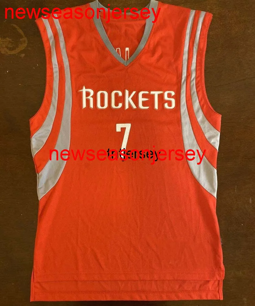 100% gestikt Jeremy Lin basketbalshirt rood heren dames jeugd gestikt aangepaste nummernaam Jerseys XS-6XL