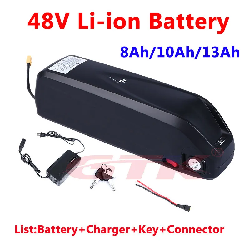 GTK Hailong 48v 8Ah 10ah 13Ah batterie au lithium avec BMS 48v 250w 350w kit vélo ebike 960w bateria vélo pliant + chargeur 3A
