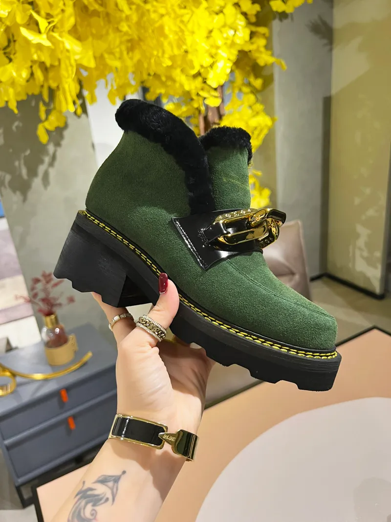 Plain flat velvet round toe outdoor ankle boots deals