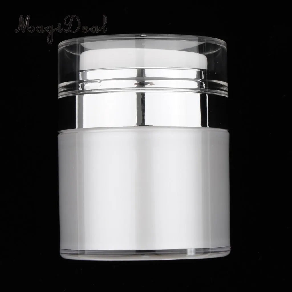 Empty Acrylic Face Cream Container Makeup Jars Cosmetic Pot Skin Care Pump Pressed Container for Travel