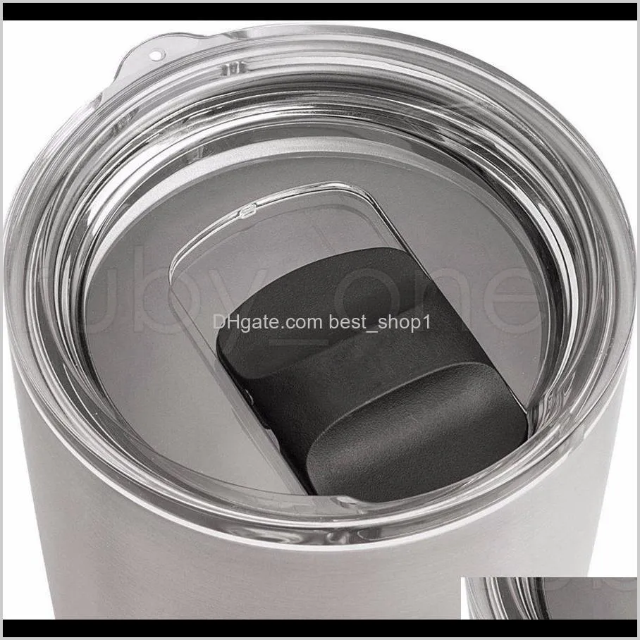 30oz 20oz magnetic lids magnet clear lids cover cars beer mug splash spill proof covers for stainless steel tumbler rra3821