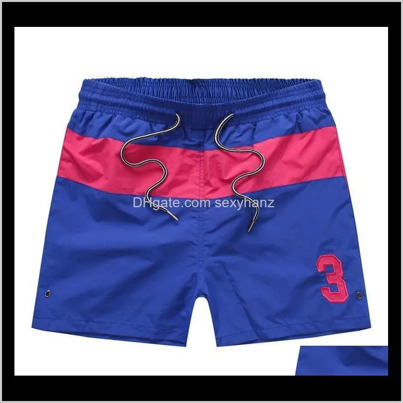 summer swimwear beach pants mens board shorts white men surf shorts small horse swim trunks casual sport shorts