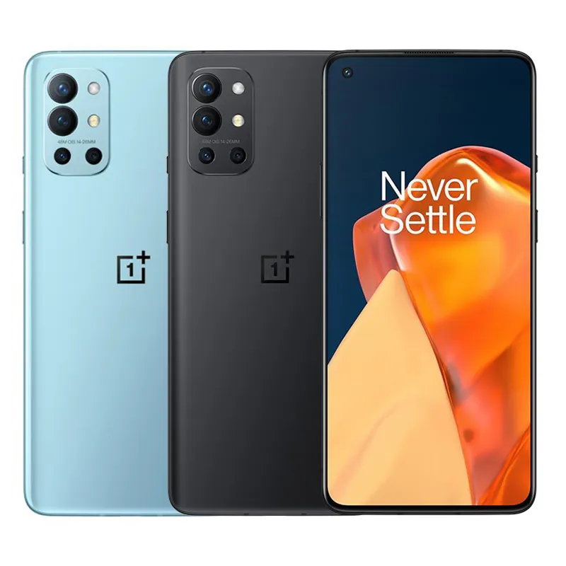 Téléphone portable d'origine Oneplus 9R 9 R 5G 8 Go de RAM 128 Go 256 Go de ROM Snapdragon 870 Android 6,55" AMOLED Plein écran 48,0MP AI 4500mAh NFC Face ID Fingerprint Smart Cellphone