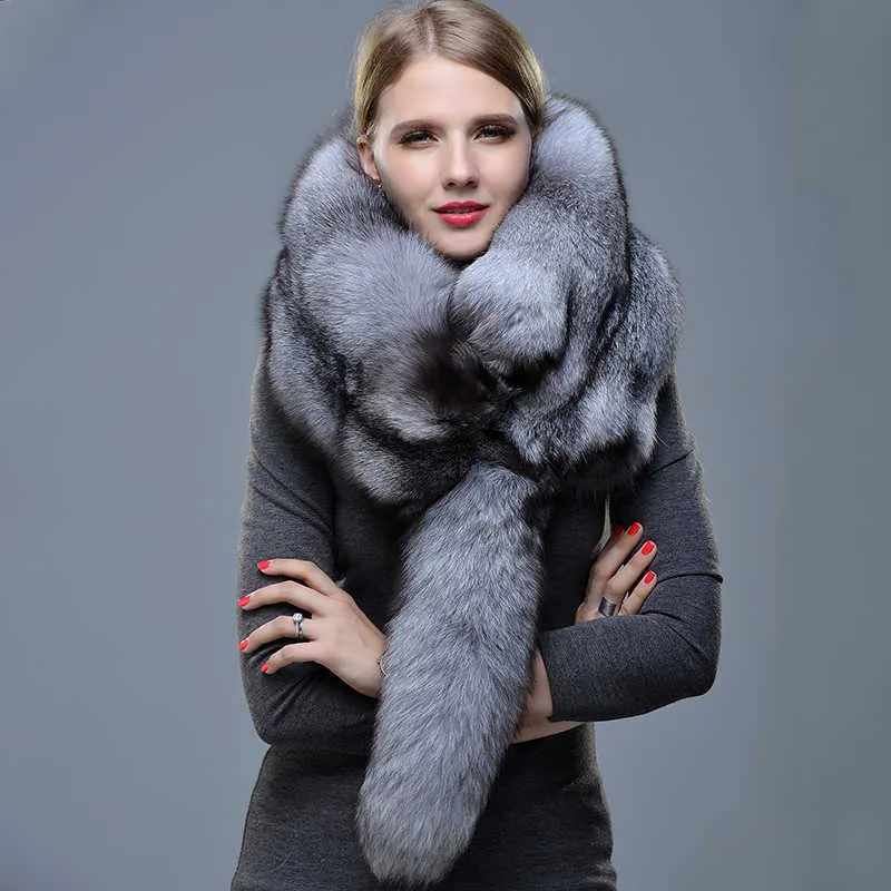 Luxury Fox Fur Fox Fur Scarf For Men And Women 100% Natural