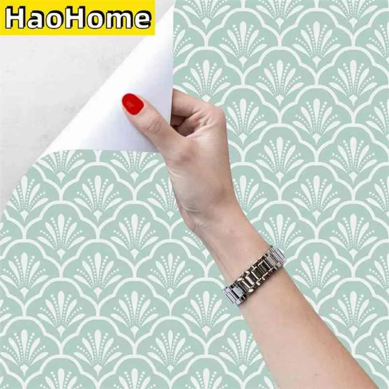 Self Adhesive Blue And White Trellis Fan Peel And Stick Spoonflower