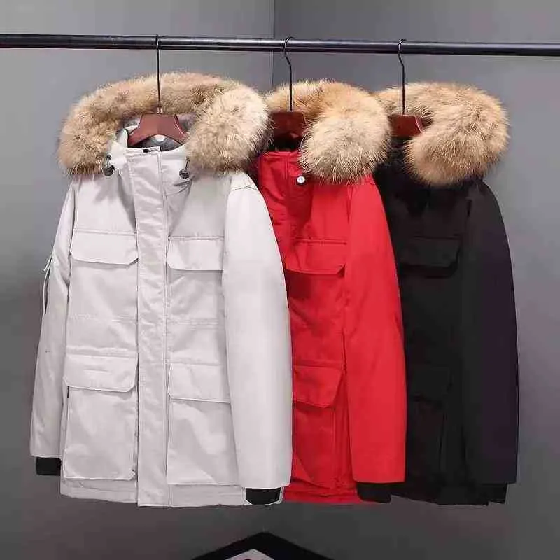 2021 Men Winter Jacket Down Fashion Coat Downs Jackets Stand Collar Coats Man Women Windbreaker Hoodie Men