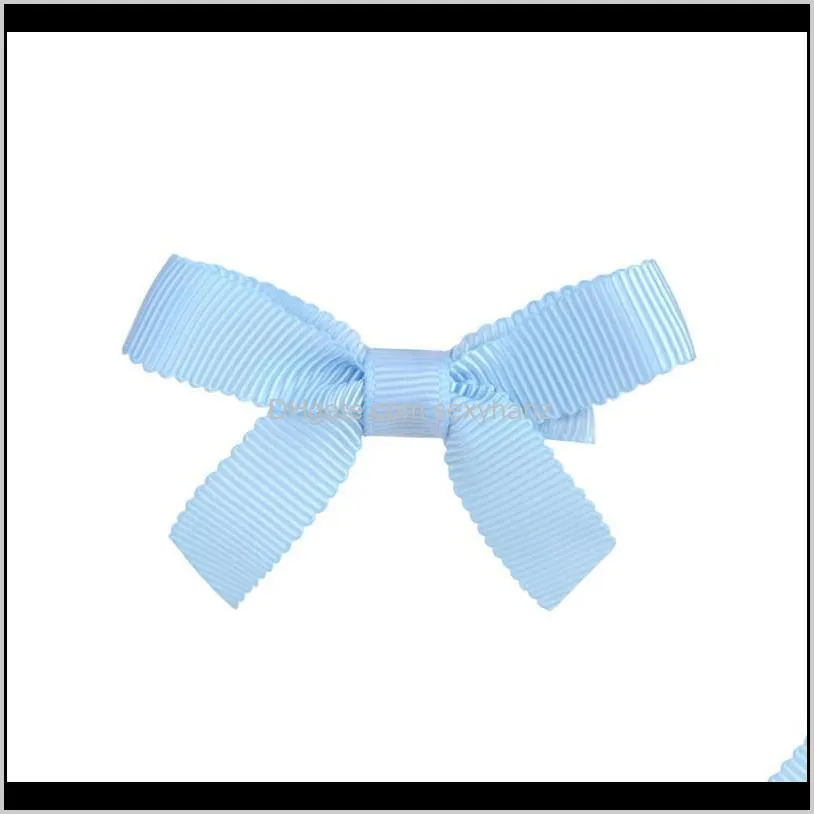 girls bows hair clips children`s hairpin 20 color candy color clips 2.7 inch all-inclusive fabric bow hair accessory