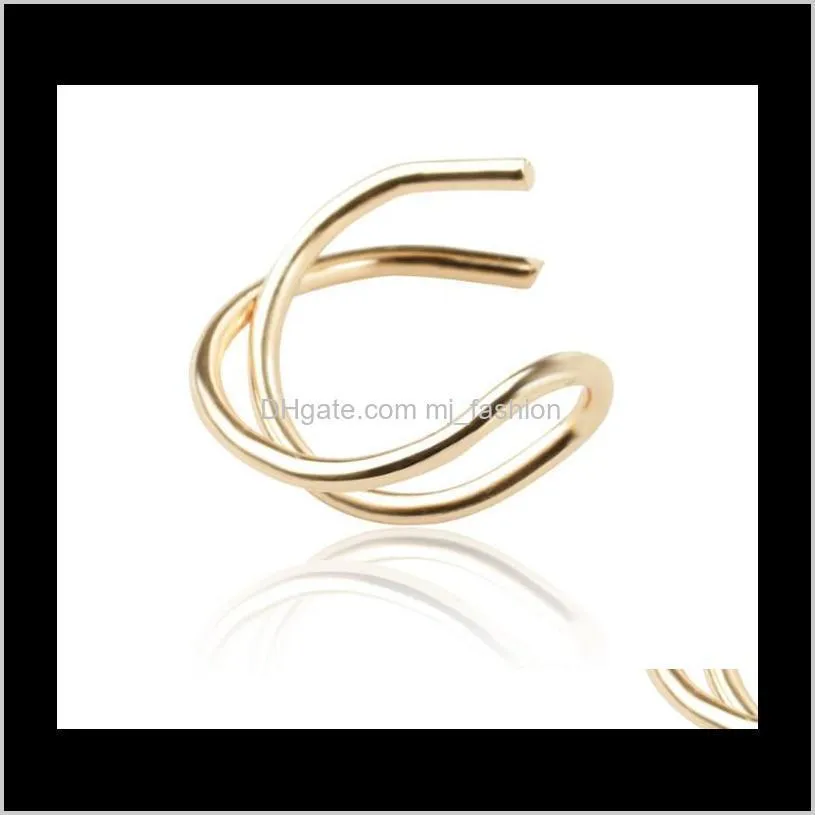 ear cuff no piercing earcuff double ear cuff and criss cross cartilage simple cartilage earring ps1869