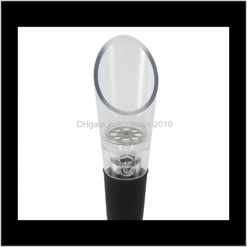 white red wine aerator pour spout bottle stopper decanter pourer aerating wines bottle pourer shipping