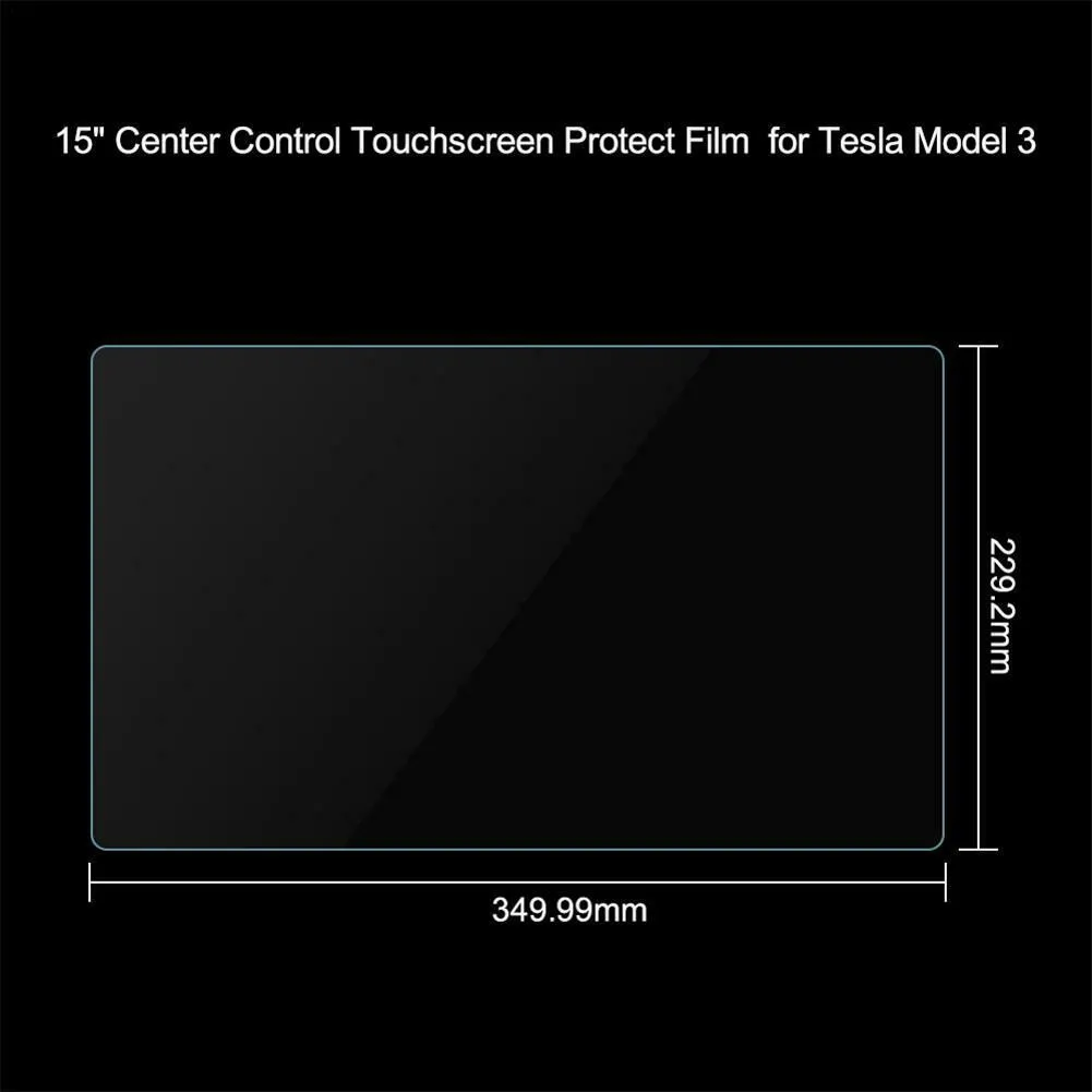 Tempererat glas för Tesla Model 3 Y 2021 Accessories Center Control Pekskärm Bil Navigation Screen Protector Film354L